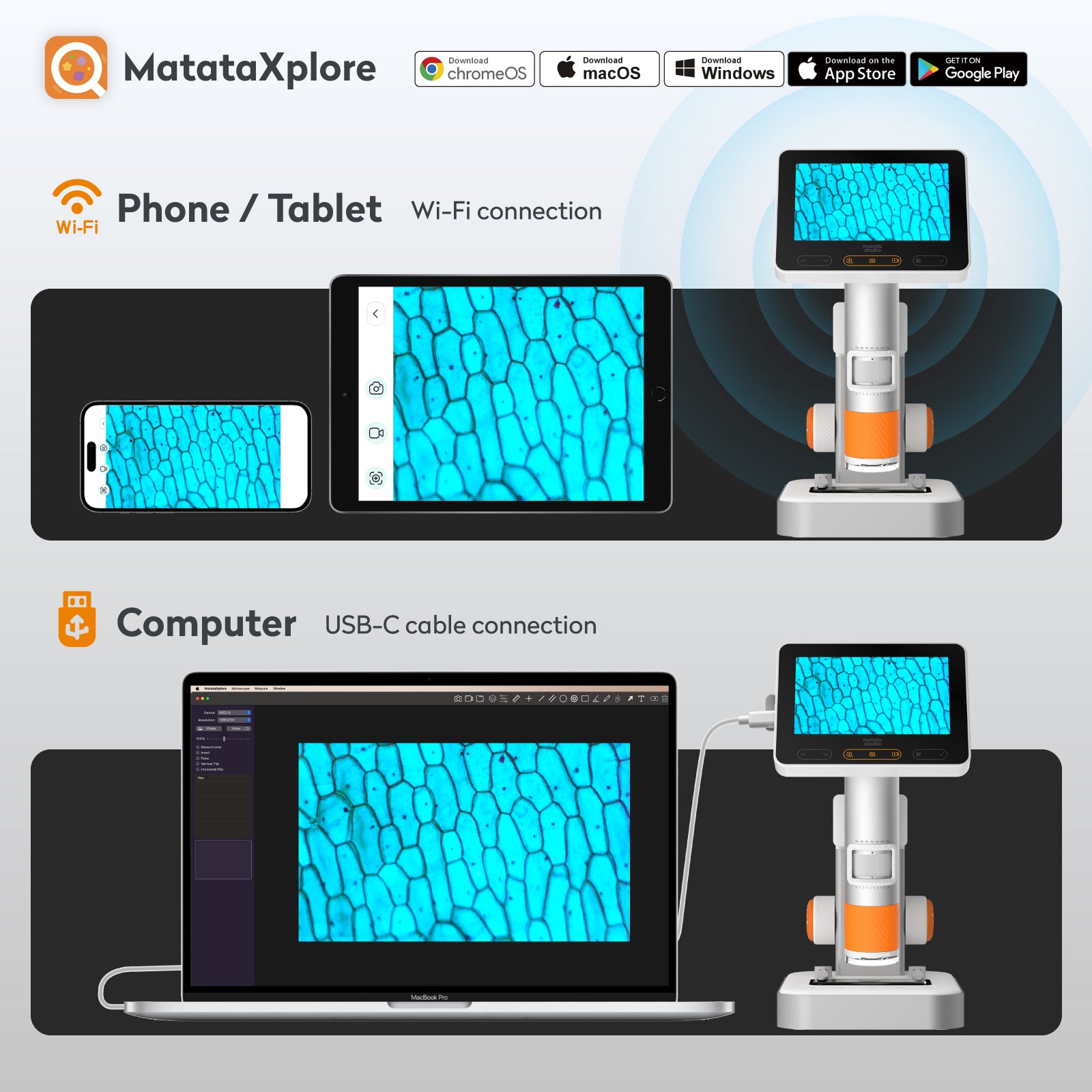 Matatastudio MX2-AS Digital Microscope - Matatalab